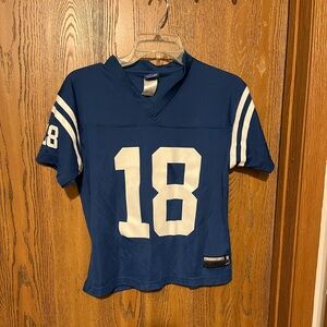 Reebok Peyton Manning Blue Football Jersey with Number 18